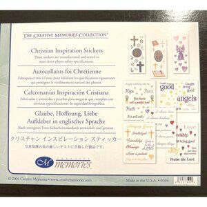 2004 Christian Inspiration Stickers By Creative Memories 06237684
